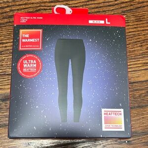 Uniqlo Black Heattech Ultra Warm Leggings